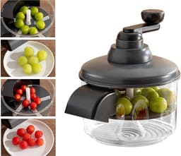 Druivenschilmachine - Fruit Peller - Keuken Hulp - Zichtbaar Proces - 24x25cm - Zwart — thumbnail 1