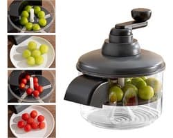 Druivenschilmachine - Fruit Peller - Keuken Hulp - Zichtbaar Proces - 24x25cm - Zwart