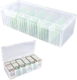 Transparante Kabelopbergdoos 24 x 10 x 7 cm met 5 Verwijderbare Scheidingswanden voor Kabels, Opladers en Accessoires — thumbnail 1