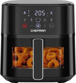 Digitale Heteluchtfriteuse - Compacte Airfryer - Snel Gezond Koken - Kijkvenster en Hi-Fry - 57 Liter Capaciteit - Zwart — thumbnail 1