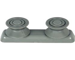 Vaatwasser Mandrolhouder - Wieltje Afwasmand - Vaatwasser Reparatie - Compleet met 2 Rollen - 8 x 3 x 3 cm