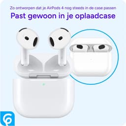 Siliconen Dopjes Oordopjes Vervangende Tips Geschikt voor AirPods 4 Wit — thumbnail 5
