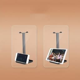 stuk hoofdtelefoonhouder, multifunctionele bureauhouder voor telefoons en tablets, afneembaar displayrek, geschikt voor studentenkamers, bureaus, computerbureaus en opbergrekken. — thumbnail 4
