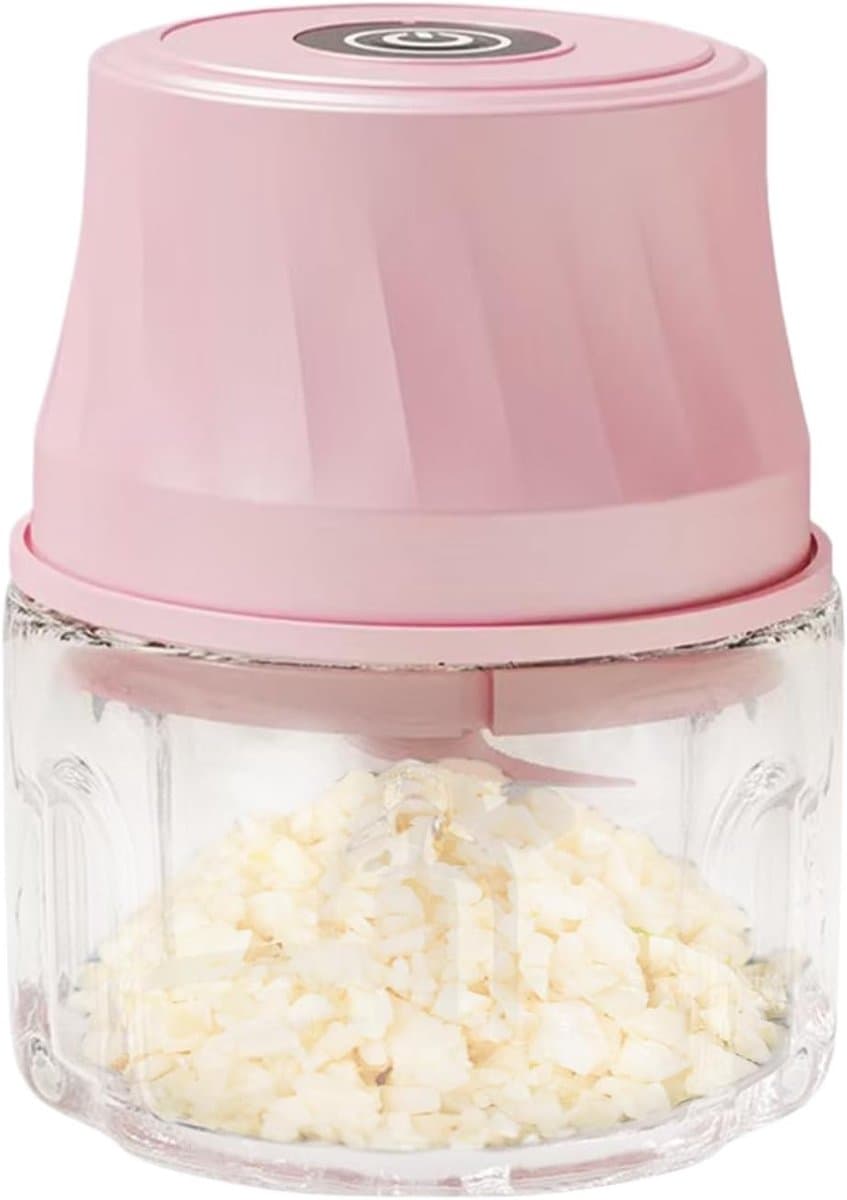 Mini Keukenmachine - Elektrische Hakker - Snel Ingrediënten Snijden - Oplaadbaar 350ml - 12x15cm — afbeelding 1