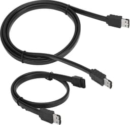 SATA ESATA Kabel - Seriële ATA - Externe Schijf Aansluiten - Vermindert Interferentie - 100cm - Zwart — thumbnail 2