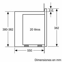 Bosch BFL524MS0 | Inbouw Solo Magnetron | Nis 39 cm — thumbnail 4
