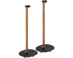 Quvo® Luidspreker Standaard - Standaard - Luidsprekerstandaard - Zwart/Beuken - 28cm x 24cm x 78cm