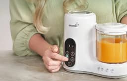 GROWNSY Babyvoedingsbereider met stoommand, stoompan, mixer en sterilisator in één apparaat, BPA-vrij, voor gezonde zelfgemaakte babyvoeding, BPA-vrij — thumbnail 2