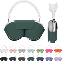 kwmobile cover voor over-ear koptelefoon - Compatibel met Apple AirPods Max / AirPods Max 2 - Van polyester - In groen — thumbnail 1