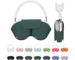 kwmobile cover voor over-ear koptelefoon - Compatibel met Apple AirPods Max / AirPods Max 2 - Van polyester - In groen