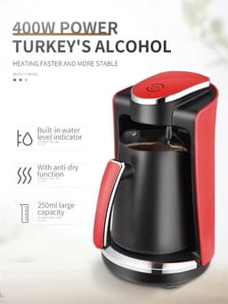 Automatisch Koffiezetapparaat - Mini Koffiezetter - Verse Koffie Maken - Automatische Bediening - 300 gram - Groen — thumbnail 3
