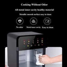Heteluchtfriteuse - Airfryer XXL - Gezond Koken - Dubbellaags Ontwerp - 10 Liter - Zwart — thumbnail 3