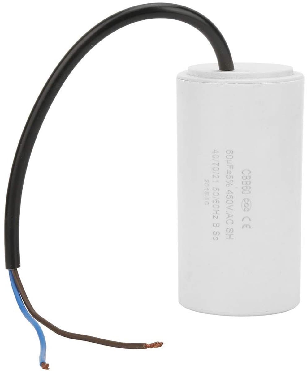 Allecto - Motor Run Start Condensator - 60uf - Hittebestendig - Draagbaar - AC Condensator - Voor Luchtcompressor - CBB60 Model — afbeelding 1