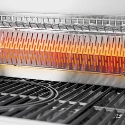 Gasbarbecue 4 Branders met Keramische Sear Zone en Achterbrander 140x55x117 cm RVS Buitenkeuken met Gietijzeren Grillrooster, Zijbrander, Warmhoudrek en Thermometer - HomebyNicole — thumbnail 1