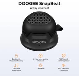 Mosh Stories Bluetooth Speaker - Waterproof – Draagbare Speaker - Met Stereo Geluid - Mini Speaker - Dubbele Verbinding - Zwart — thumbnail 1