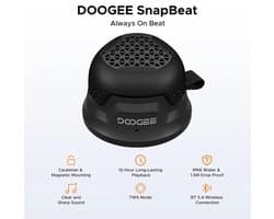 Mosh Stories Bluetooth Speaker - Waterproof – Draagbare Speaker - Met Stereo Geluid - Mini Speaker - Dubbele Verbinding - Zwart