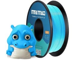 PLA Filament - 3D Print Draad - 3D Printen - Verstoppingsvrij Ontwerp - 1.75mm 1kg - Waterblauw