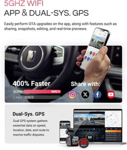 Mini Auto Camera - Rijcamera Recorder - Veilige Rit Registratie - 4K Nachtzicht Beeld - 1.54 Inch Scherm - Zwart — thumbnail 3