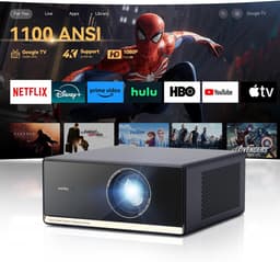 4K Beamer met Google TV – Native Full HD Projector, 1100 ANSI Lumen, Autofocus, HDR10, Wifi & Bluetooth, Netflix Compatibel — thumbnail 1