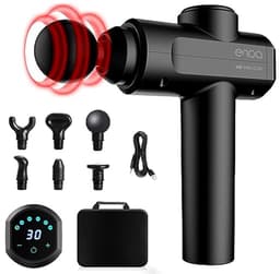 Massagepistool - Spierstimulator Percussie Apparaat - Spierherstel Bevorderen - 30 Intensiteitsniveaus - 650 g - Zwart — thumbnail 1