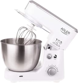 Keukenmachine - Mixer Robot - Bakken en Koken - Planetair Systeem - 4 Liter Kom - Wit — thumbnail 3