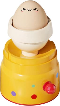 Gouden Eiermachine - Handmixer Shaker - Eieren Mengen - Handmatig Mechanisme - 15.5 x 8 cm - Geel — thumbnail 1