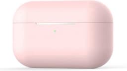 Hoesje geschikt voor Apple AirPods Pro - Siliconen case - AirPods cover - Protective case - Beschermhoes - Hoes oortjes - Softcase - Oplaadcase bescherming - Krasbestendig - Roze - 1 stuk - Jony — thumbnail 4