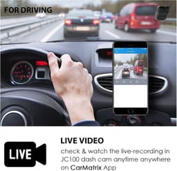 Mini Dashcam - Auto DVR - Veilig Rijden - Live Stream - 1080p HD - Zwart — thumbnail 4