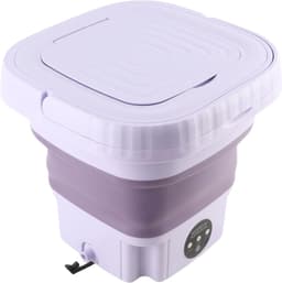 Vouwbare Mini Wasmachine, Automatisch, 11 Liter, Ideaal voor Studentenwoningen en Huishoudens, Inclusief Afvoerslang en Duurzaam ABS Materiaal — thumbnail 1