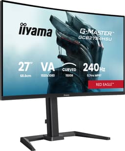 iiyama G-Master GCB2784HSU-B1 Red Eagle - 27 inch - Full HD - VA - 240Hz - Verstelbaar - Curved - HDMI 2.1, HDR10 — thumbnail 8