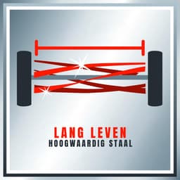 QIN® Handmaaier - Kooimaaier - Rood - 52cm x 34cm x 118cm — thumbnail 3