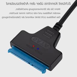 SATA naar USB adapter voor externe en interne harde schijven SSD/HDD 2.5/3.5-inch, compatibel met 12V 2A voeding, geschikt voor Windows, Mac en Linux systemen — thumbnail 3