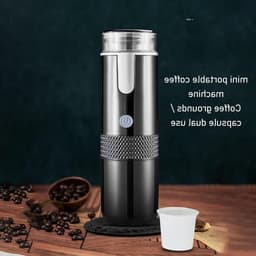 Draagbare Elektrische Espressomaker - Mini Handmatige Koffiemaker met Oplaadbare 1200mAh Batterij voor Reizen en Kamperen — thumbnail 2