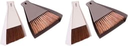 Mini Bezem Stoffer Set - Desktop Reiniger - Kleine Oppervlakken Schoonmaken - Compact Formaat - 17x15cm - Beige Koffie — thumbnail 1