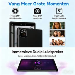Tablet X6L - 10.1 inch Tablet met toetsenbord en pen- 34GB RAM(6G+28GB) - 128GB - WiFi6 - Zwart — thumbnail 4