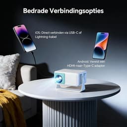 Mini Beamer met 720P Resolutie en Automatische Keystone Correctie — thumbnail 3