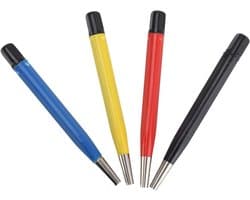 Set van 4 Schuurpenselen met Verstelbare Tips voor het Verwijderen van Roest en Corrosie, Ideaal voor Sieraden en Hobbyprojecten