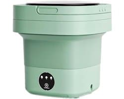 Draagbare Mini Wasmachine - Opvouwbare Wasmachine - Kleine Wasjes Wassen - Met Centrifuge - 12 Liter - Groen