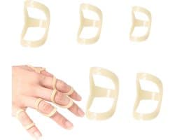 5-delige Ovale Vinger Splint en Vingerbeschermer voor Artritis en Trigger Finger Ondersteuning en Stabilisatie van de Vinger met Diverse Maten