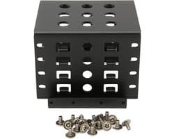 HDD Montagerek - Harde schijf kooi - Opslag uitbreiden - Trayless ontwerp - 4-bay - Zwart