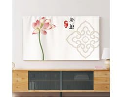 Tv Afdekking - Beschermhoes Televisie - Scherm Beschermen - Half Gesloten Achterkant - 22-75 inch - Inkt Schilderij