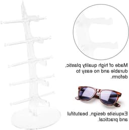 Zonnebrillenhouder met 5 lagen, plastic brillenrek voor opslag en presentatie van zonnebrillen — thumbnail 4