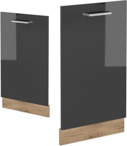 Inbouw Vaatwasserpaneel Antraciet Hoogglans 45 cm Zonder Werkblad — thumbnail 4