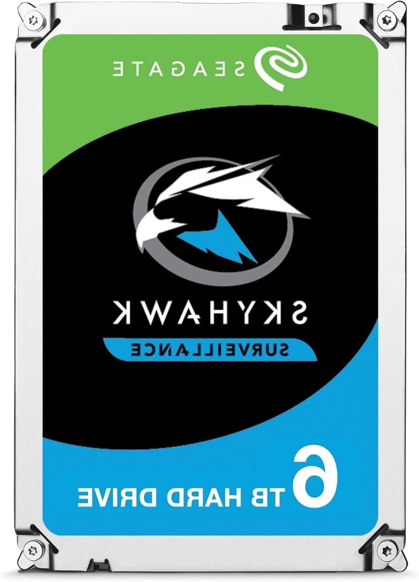 Harde Schijf - Opslag Medium - Beveiligingsopnames Opslaan - Geoptimaliseerd voor Bewaking - 6 TB - Zilver — afbeelding 1