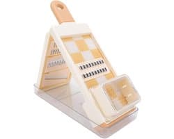 Keukenmachine Groentehakker - Multisnijder Keukengadget - Maaltijd Voorbereiding - 4-in-1 Functionaliteit - 31 x 13 x 6.8 cm - Grijs