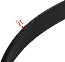 Maaier Rubberen Band - Aandrijfriem - Motor Aandrijven - Slijtvast Rubber - 470mm Omtrek - Zwart — thumbnail 5