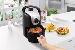 MIRA® Mini airfryer - Airfryer - Airfryer klein - Zwart - 27cm x 20cm x 32cm — thumbnail 4
