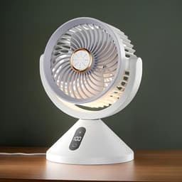Lucht Circulatie Ventilator - Tafelventilator Circulator - Verbeteren Luchtkwaliteit - 100 Snelheidsstanden - 16x13x20.5 cm - Wit — thumbnail 4