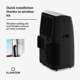 Klarstein Grandbreeze mobiele airco - 3,5 kW, 3-in-1 koelen, ontvochtigen & ventileren, energieklasse A+, smart app & voice control, voor ruimtes tot 56 m², vrijstaand, zwart — thumbnail 3