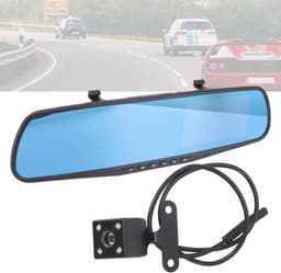 Dailygoods - Dailygoody - Dual Dash Cam - 12MP 1080P HD - Achteruitkijkspiegel - Zwart - G-sensor - Geschikt voor auto — thumbnail 3